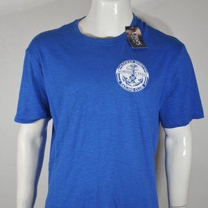 Chaps Men's T-Shirt XL Short Sleeve Ocean Spirit Nautical Blue NWT